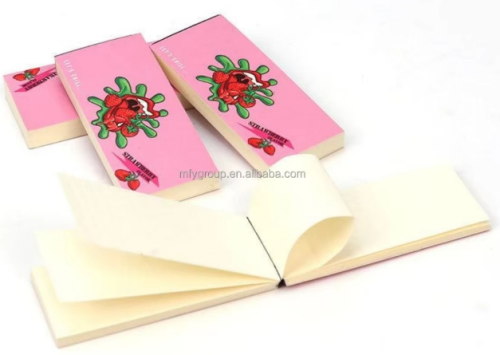 Custom Printed Flat Filter Crutch Booklets Paper Tips Customize Display Box Booklet