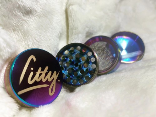  Custom logo Classic Different Size Colors Heavy Duty 4 Parts Zinc Alloy Metal rainbow Herb Grinder