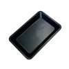 Custom Logo Black and White 27.5*17.5cm Large Metal Iron Rolling Tray with Magnetic Lid