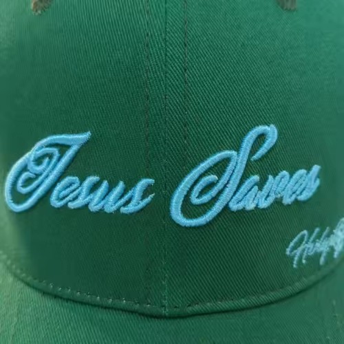 3d Embroidered Brim Custom Classic Men Hats Embroider Green Baseball Cap With logo