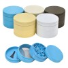 New Wholesale Ceramic Herb Grinder Aluminum Alloy Manual Spice Crusher Custom logo Metal Grinder