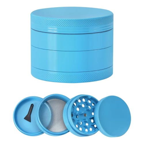 New Wholesale Ceramic Herb Grinder Aluminum Alloy Manual Spice Crusher Custom logo Metal Grinder