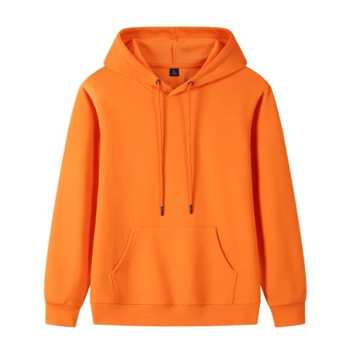 Cotton Hoodie Custom Brand Street Fashion Style with Solid Pattern Wholesale Hooded Collar