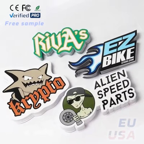 Anime Vsco Clean PVC Label Custom Logo Die Cut Vinyl Stickers Creator