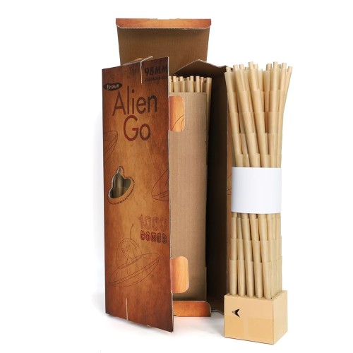 Pre-Roll Cone Brown 98mm Wholesale Stock Custom Smoking Papers Cone