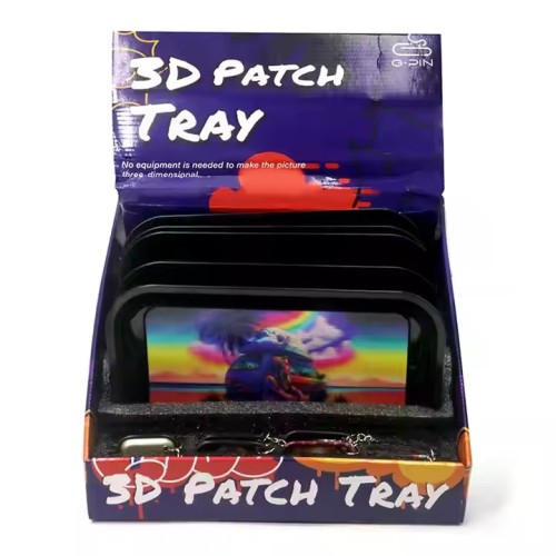 2025 New Design Rolling Tray with Key-chain Kit Hot Sale Set for Smoking 2 in 1 Tray Kit for Rolling