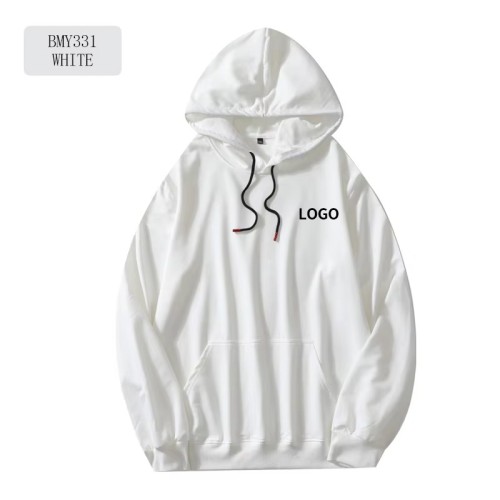 Thick Fabric Solid Sweatshirts Jogger Pullovers Embroidered Hoodie
