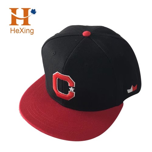 Man Woman 3D Embroidered Letter Logo Fitted Flat Brim Hip Hop Snapback Cap Hat