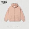 Wholesale Trendy Brand Autumn/Winter Plush Loose Zipper Jacket Solid Color Hoodie Hoodie Customized Brand Manufacturer