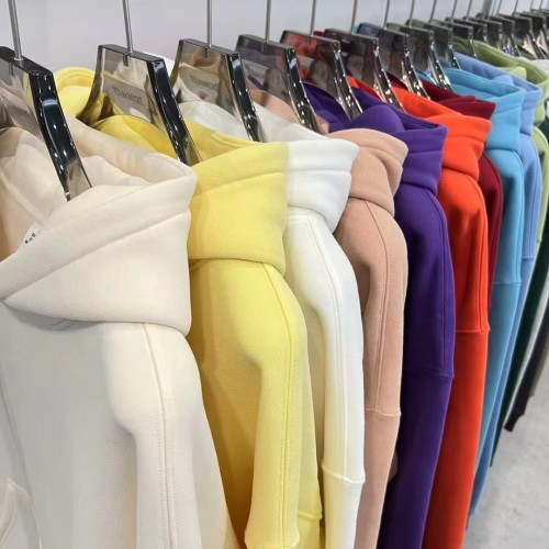 Wholesale Trendy Brand Autumn/Winter Plush Loose Zipper Jacket Solid Color Hoodie Hoodie Customized Brand Manufacturer