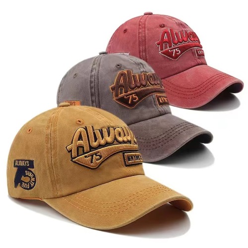 Embroidery Logo Baseball Cap Vintage Adjustable Dad Hat Men Women Outdoor Dad Hats Custom
