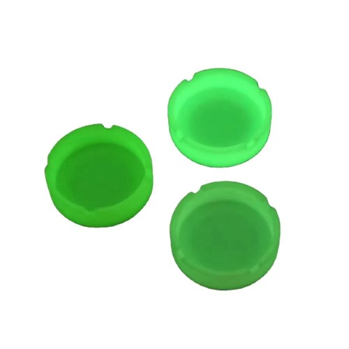 Glow in the Dark Silicone Ashtray Heat Resistant Nonstick Unbreakable Smoking Tray for Patio Home and Car