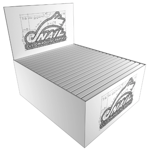 Custom Rolling Papers King Size Slim Rolling Tray + Tips