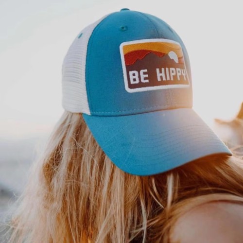 Wholesale Custom Outdoor Sports 5 Panel Style Cotton Adjustable Baseball Cap 3D Embroidery Two Toned Hat