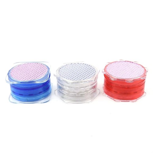 Wholesale Plastic Custom Logo Herb Grinders Cheap Mix Color Custom Herb Grinder