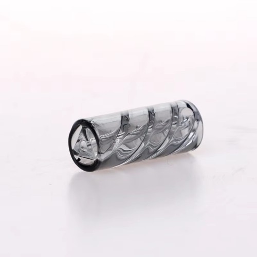 Wholesale Multi Color Spiral Inner Triangular Spiral Glass Mouth Tips