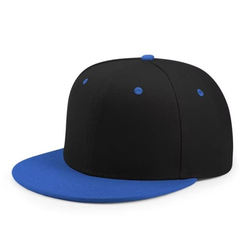 Wholesale Snap Back Caps Blank Snapback With Custom Logo Unisex Adults 6-Panel Flat Brim Hat for Hip Hop