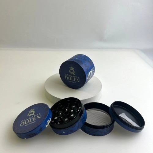 Custom Logo Smoking Accessories Metal Manual Hand Dried Flower Grinder 4 Layers 50mm Zonic Herb Grinder