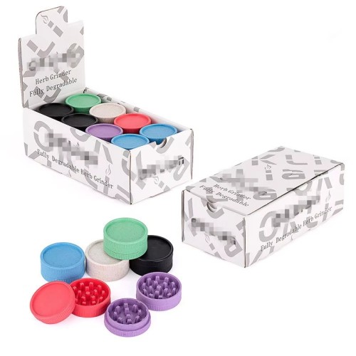 High Quality Plastic Colorful Spice Grinders Custom logo Eco-friendly Biodegradable