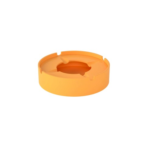 Eco-friendly Round Dustproof Silicone Ashtray With Lid Windproof Ashtray