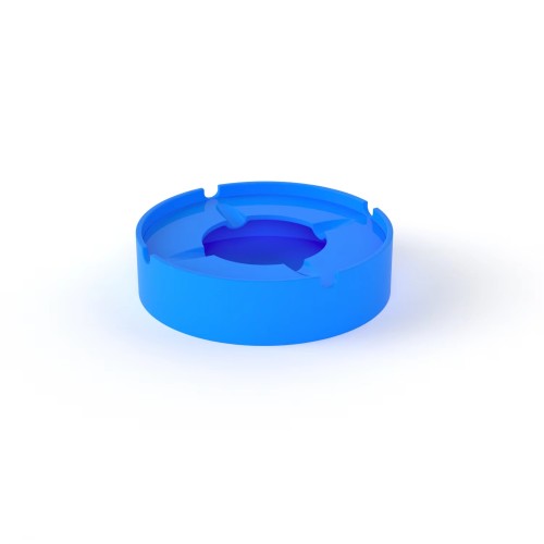 Eco-friendly Round Dustproof Silicone Ashtray With Lid Windproof Ashtray