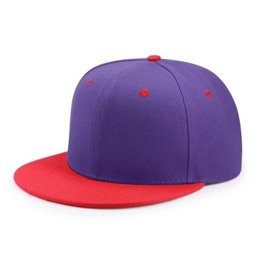 Wholesale Snap Back Caps Blank Snapback With Custom Logo Unisex Adults 6-Panel Flat Brim Hat for Hip Hop