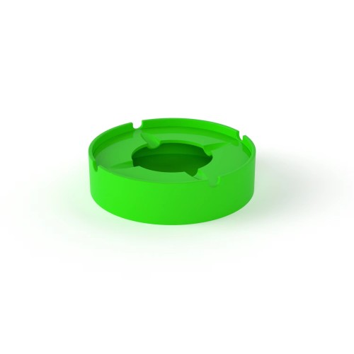 Eco-friendly Round Dustproof Silicone Ashtray With Lid Windproof Ashtray