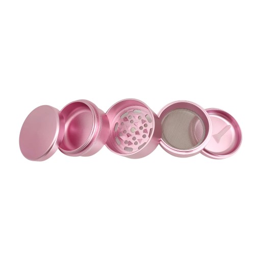 Wholesale Custom Logo Herb Grinder 5parts Aluminum Herb Grinder with Storage Jar
