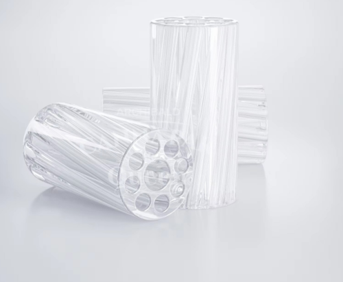 Round Flat Cone X Shape 7 Holes Colorful 7mm 8mm 10mm Glass Spiral Tips Filter for Smoking Lover