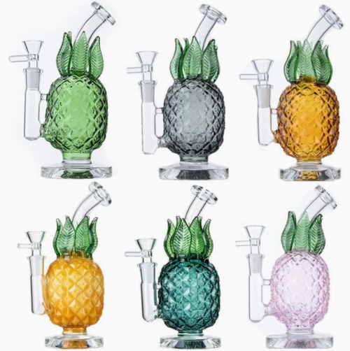 Pineapple Shaped Glass Hookah with Accessories Borosilicate Glass Hookah