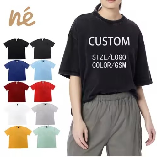 T-Shirt 100 Cotton 210 Gsm Trendy Brand Custom Logo Letter Graphic White T Shirt