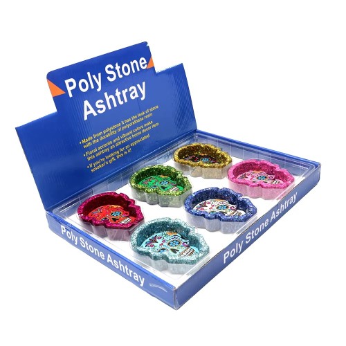 Wholesale Creative Printing Smoking Accessories Colorful Cigar Ashtray Resin Ashtray
