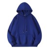 Autumn and Winter Heavyweight Hoodies Customized Printed Plush and Thickened Solid Color Men's Fashion Brand Customized