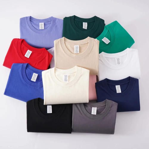 Wholesale Custom Your Brand Logo 100% Cotton Blank t Shirt for Men Plain Casual Men's T-shirts