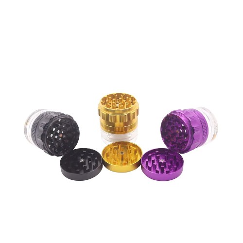 Wholesale Grinders OEM/ODM Custom logo Metal Herb 4 Layers 2.5" 63mm Tobacco Herb Grinder