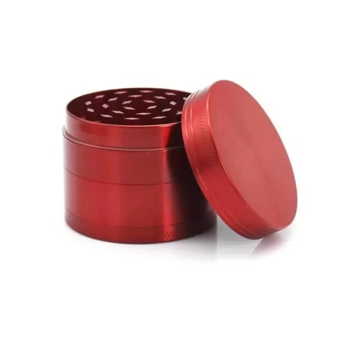 Wholesale Manual Herb Grinder Custom Logo 4 Layer Zinc Alloy Aluminium Premium Metal Tobacco Grinder
