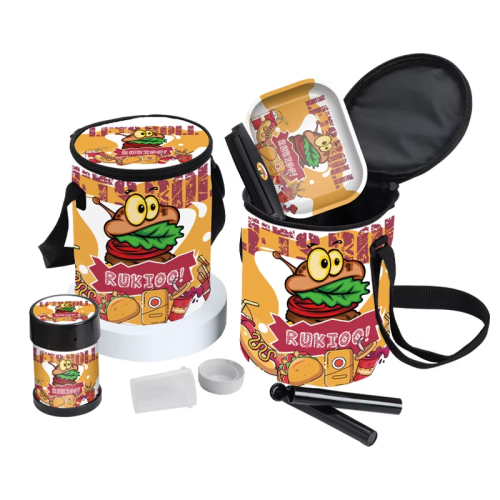 New Hot Sale Metal Tray Tobacco Smoking Kit With Electric Grinder Bucket Bag Smoking Set