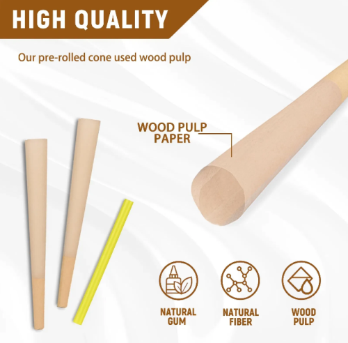 Customised Kingsize 50 100 Cones Per Box 100% Vegetarian Pre Rolled Cones