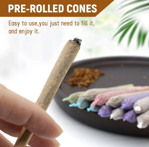 Customised Kingsize 50 100 Cones Per Box 100% Vegetarian Pre Rolled Cones