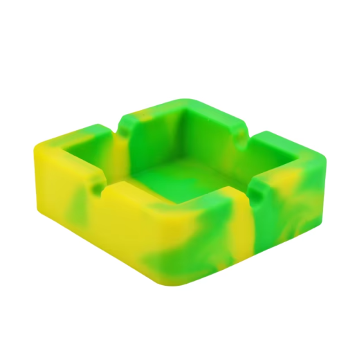 Wholesale Easy to Clean Durable Ashtrays Square Colorful Silicone Ashtrays