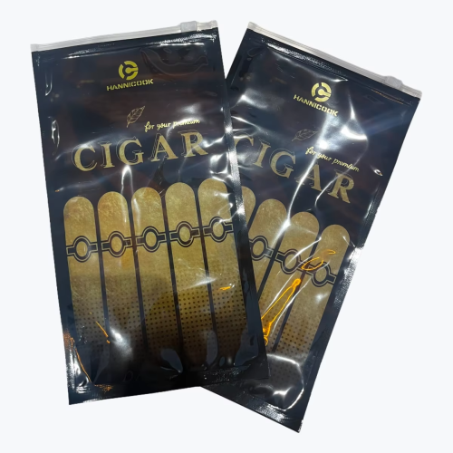 Customization Printing Humidity Tobacco Cigar Bags Ziplock Cigar Humidor Packaging Bag Cigar Travel Humidifier Bag