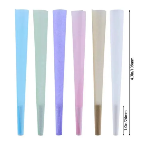 Custom Your Logo 84/98/109mm Rolling Paper Packaging Pre Rolled Cone 100% Natural in Stock Rolling Paper