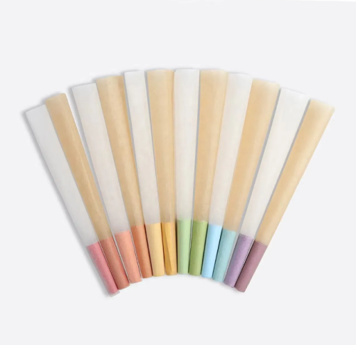 Custom Your Logo 84/98/109mm Rolling Paper Packaging Pre Rolled Cone 100% Natural in Stock Rolling Paper