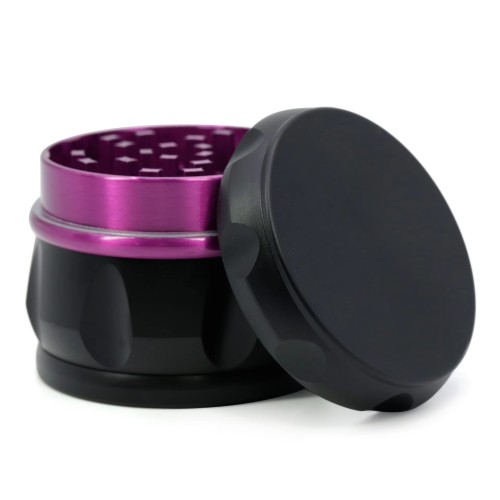 Personality Grinders 63MM Zinc Alloy 4 Layer Metal Smoke Grinder Custom logo Drum Type Smoke Crusher 