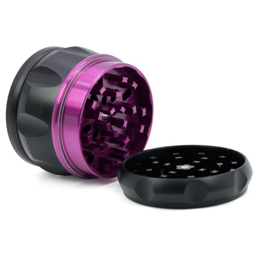 Personality Grinders 63MM Zinc Alloy 4 Layer Metal Smoke Grinder Custom logo Drum Type Smoke Crusher 