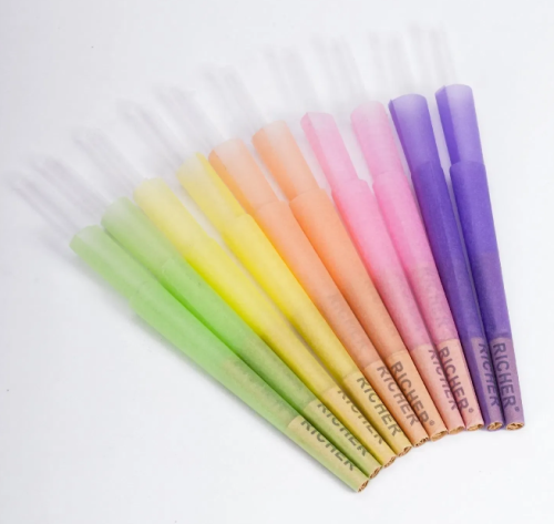 King Size 109mm Blunt Organic Roes Petal Cones Pre Rolled Smoke Paper Cones Color Preroll Cones