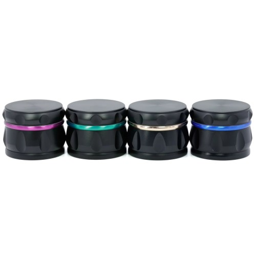 Personality Grinders 63MM Zinc Alloy 4 Layer Metal Smoke Grinder Custom logo Drum Type Smoke Crusher 