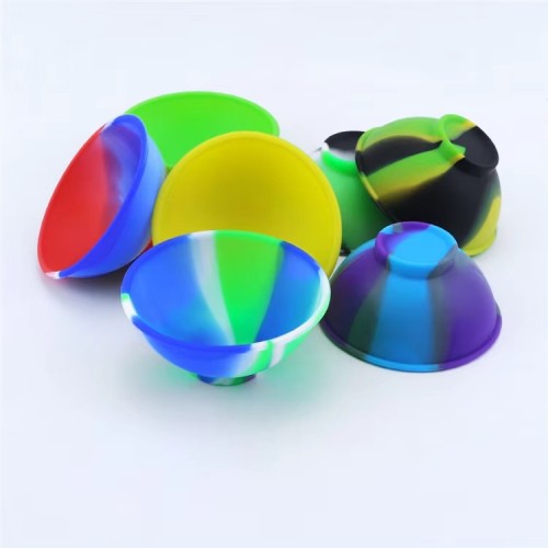 Hot Size 67mm Custom Logo Disposable Silicone Bowl Smoking Accessories for Oil Cream Herb Spice Tobacco Polished