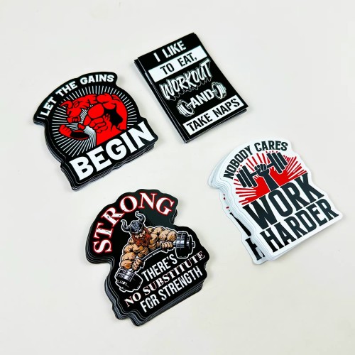 Custom High Quality Logo Stickers Spot UV Raised Die Cut Sticker Digital Printing Waterproof PVC Vinyl Label Stickers