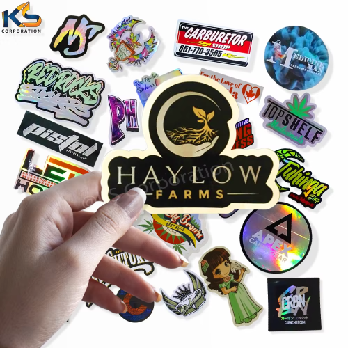 Wholesale Waterproof UV Resist Die Cut Logo Business Brand Advertising Sticker Custom Vinyl Anime Stickers